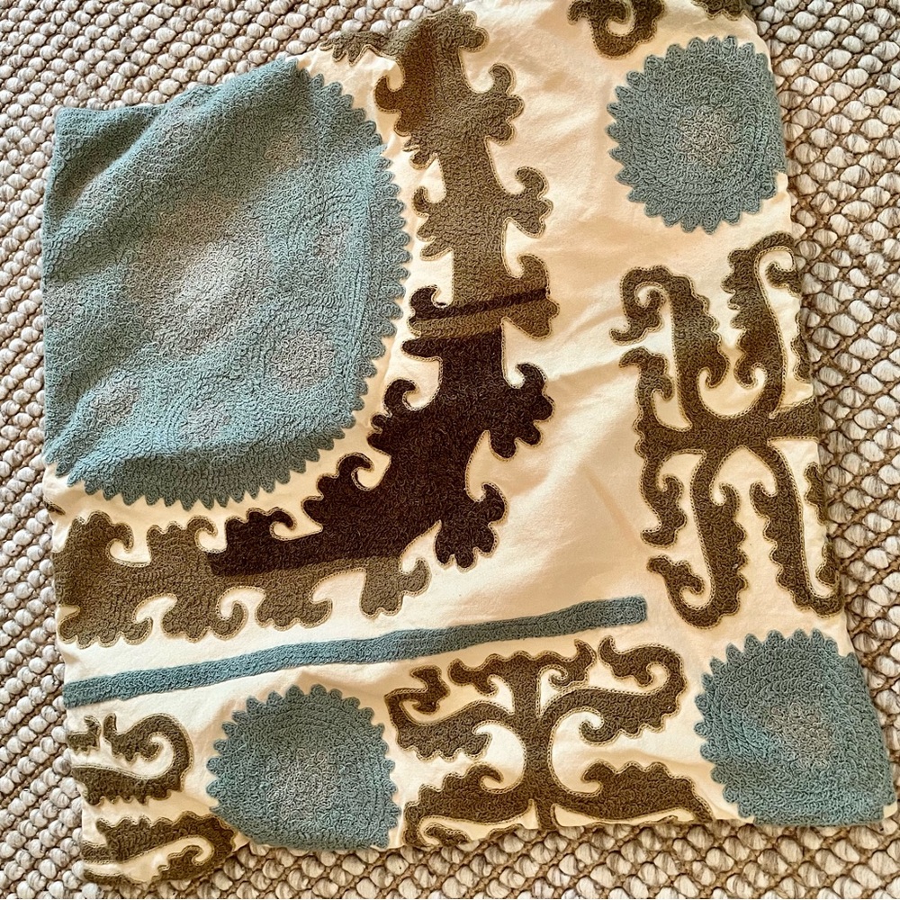 2 Pottery Barn Tapestry pillow covers
